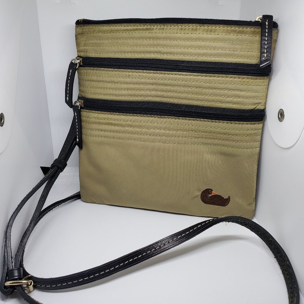 Dooney and Bourke triple zip crossbody